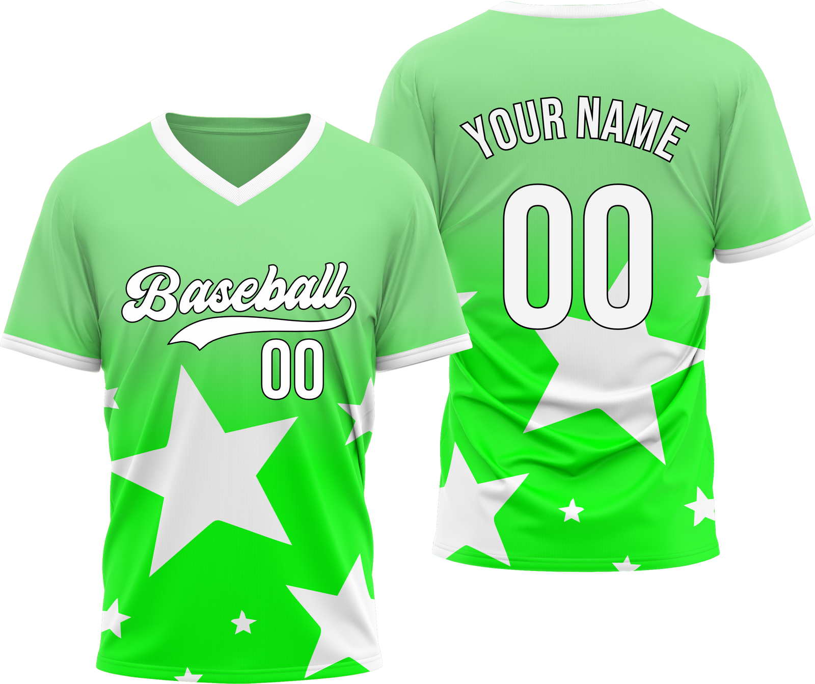 Custom Starlight Gradient Baseball Grey Sports Jersey Personalized Uniform with Name & Number