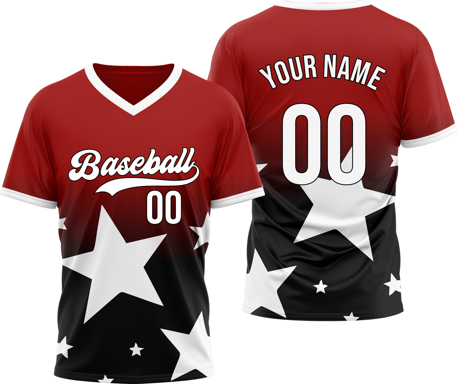 Custom Starlight Gradient Baseball Grey Sports Jersey Personalized Uniform with Name & Number