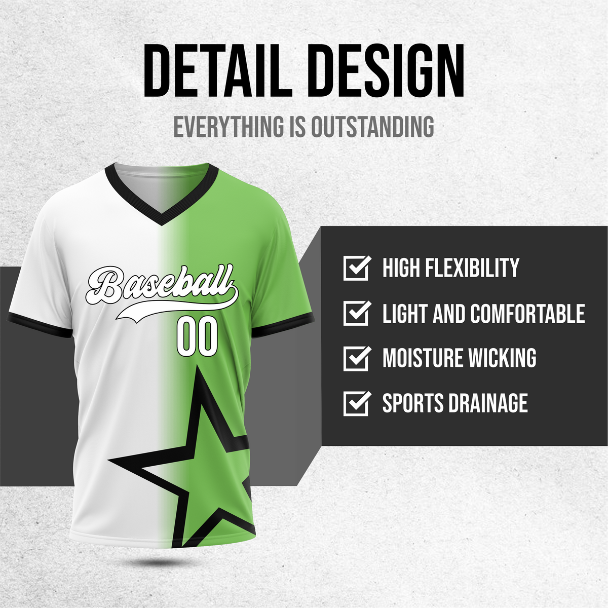 Custom Starlight Fade Baseball White Sports Jersey Personalized Uniform with Name & Number