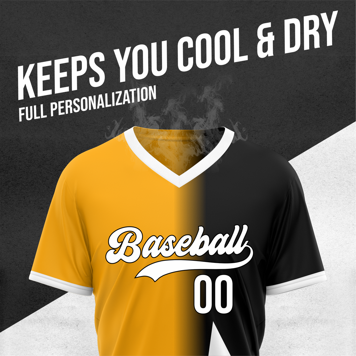 Custom Starlight Fade Baseball Orange Sports Jersey Personalized Uniform with Name & Number