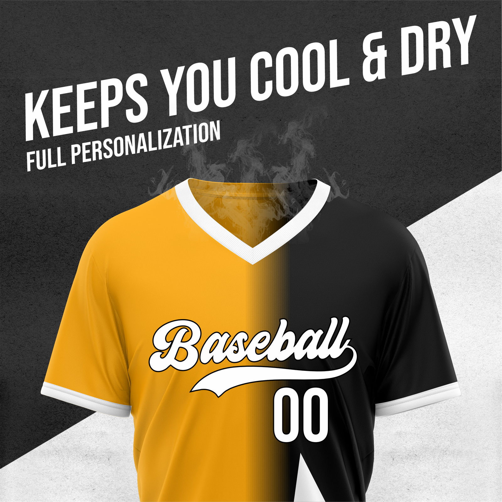 Custom Starlight Fade Baseball Orange Sports Jersey Personalized Uniform with Name & Number
