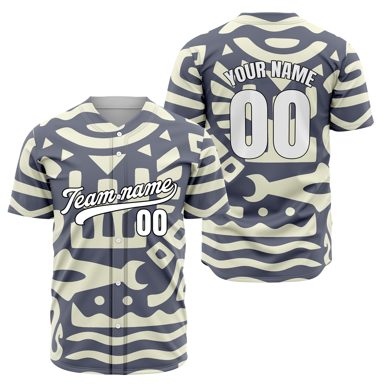 Custom Hawaii Hustle Dark Grey Baseball Sports Jersey Personalized Uniform with Name & Number