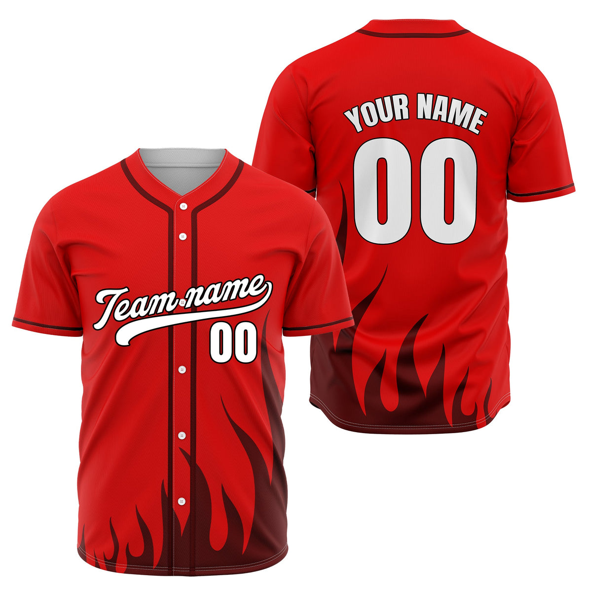 Custom Fire Pulse Aqua Baseball Sports Jersey Personalized Uniform with Name & Number