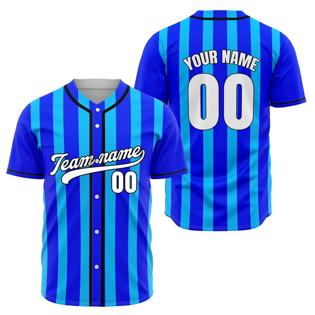 Custom Strikeforce Aqua Raglan Style Baseball Sports Jersey Personalized Uniform with Name & Number