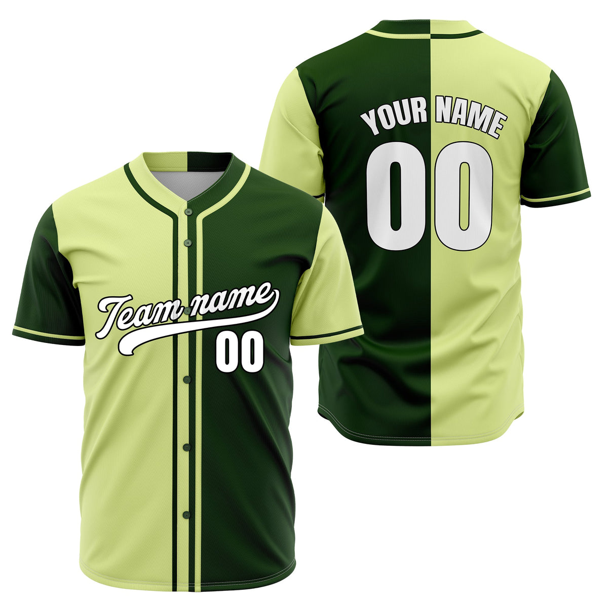 Custom Split Baseball Aqua Sports Jersey Personalized Uniform with Name & Number