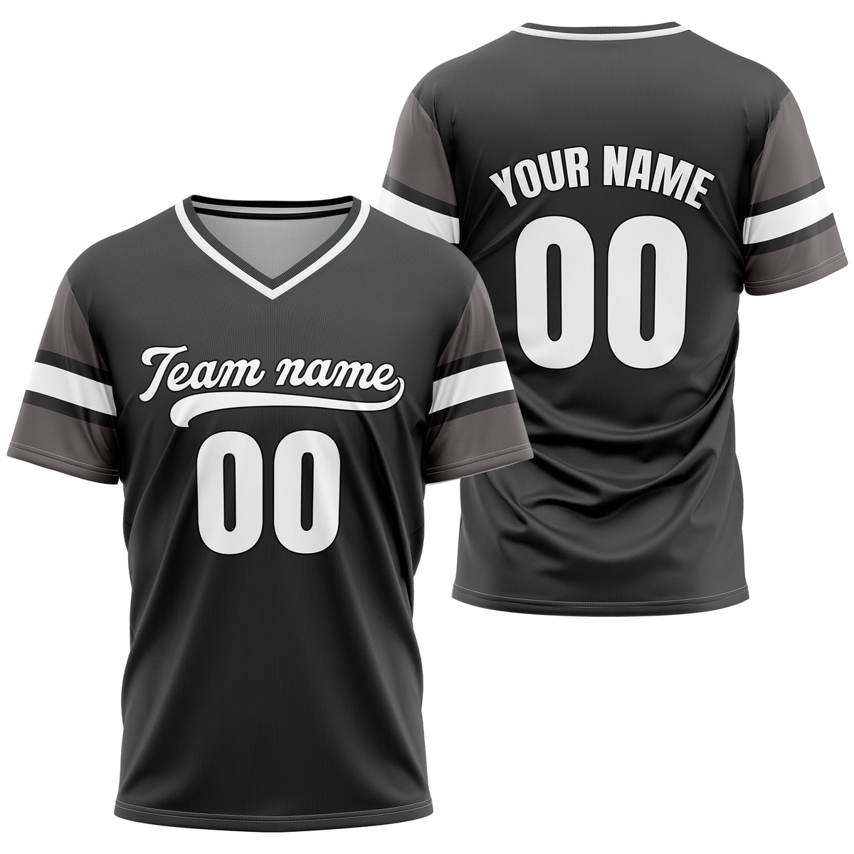 Custom StormLine Black Pullover Baseball Sports Jersey Personalized Uniform with Name & Number
