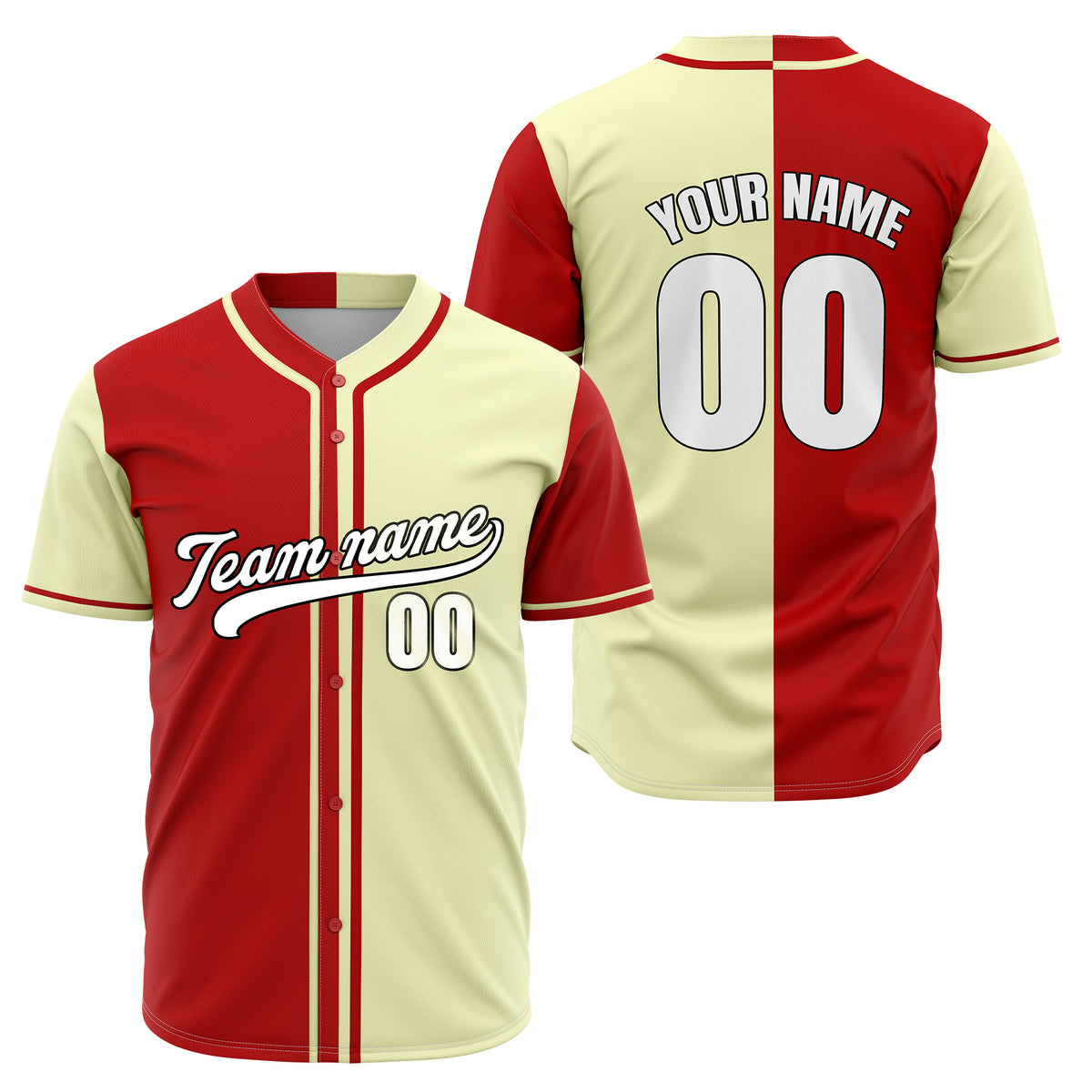 Custom Split Baseball Grey Sports Jersey Personalized Uniform with Name & Number