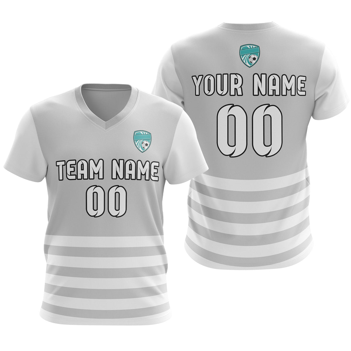 Custom Soccer BaseLine V-Neck Stripe D5 Sport Tops Jersey