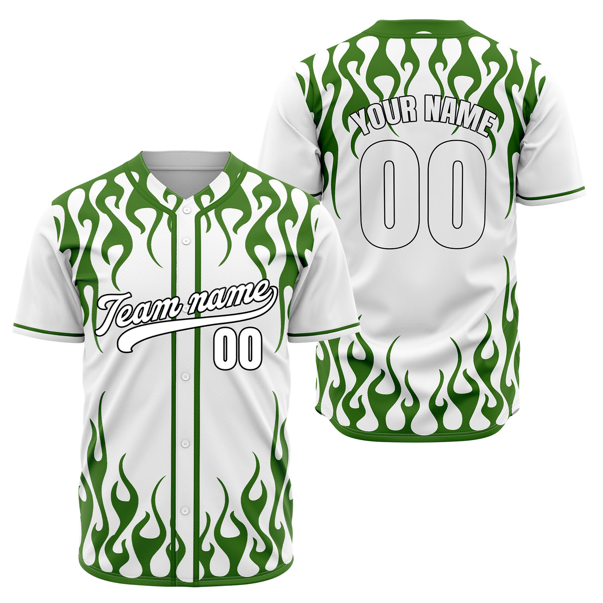 Custom Frostburn White Baseball Sports Jersey Personalized Uniform with Name &amp; Number