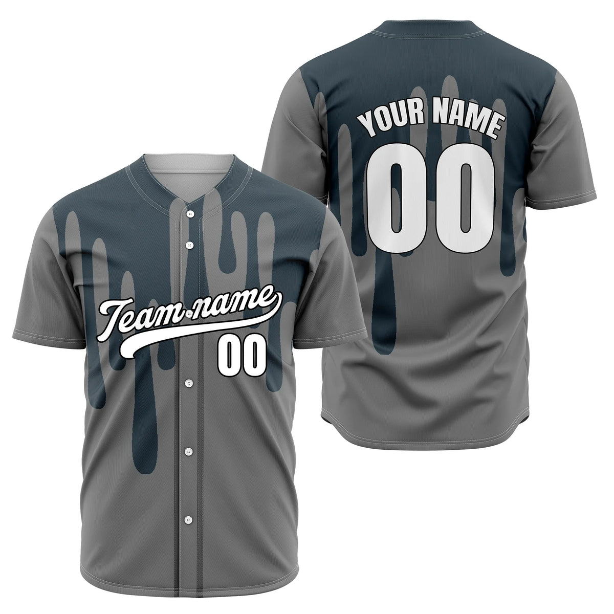 Custom Ink Drip Sports Jersey Personalized Uniform with Name & Number