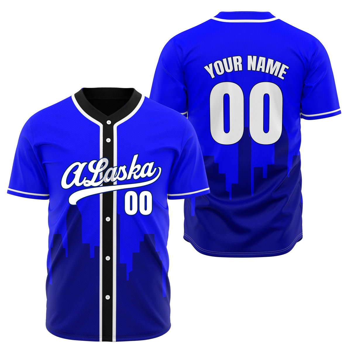 Custom City Horizon Aqua Baseball Sports Jersey Personalized Uniform with Name & Number