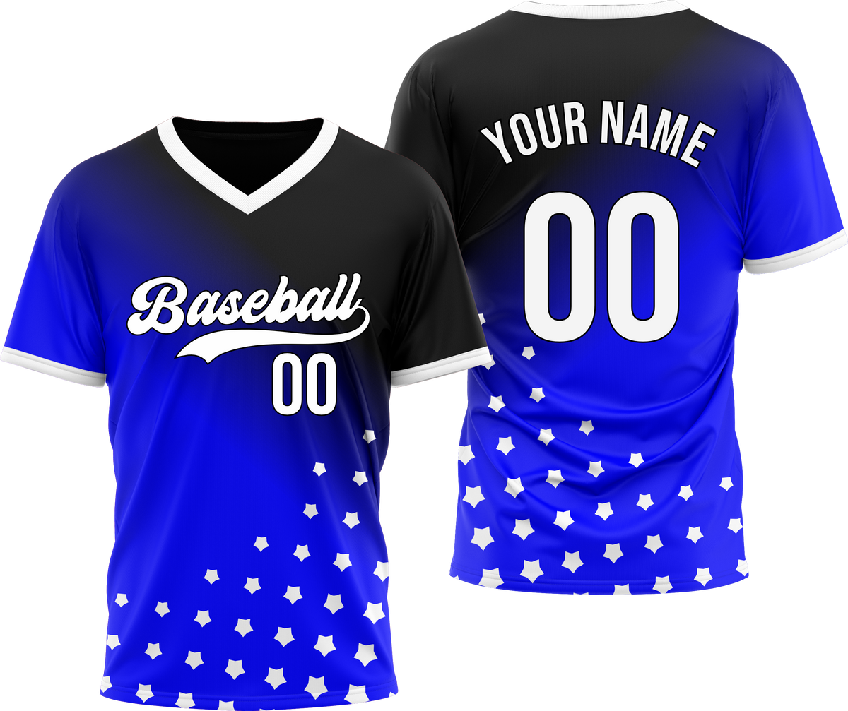 Custom Twilight Stars Baseball White Sports Jersey Personalized Uniform with Name & Number