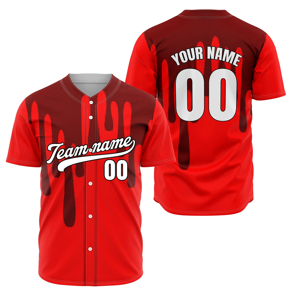 Custom Ink Drip Sports Jersey Personalized Uniform with Name & Number