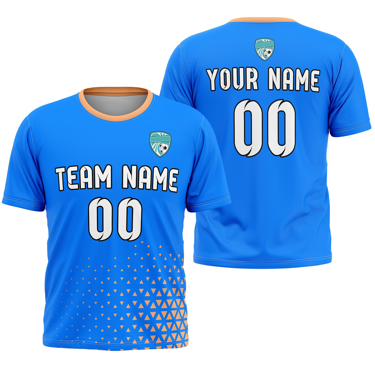 Custom Soccer R Side Pattern D3 Tri-Edge Sports Tops Jersey