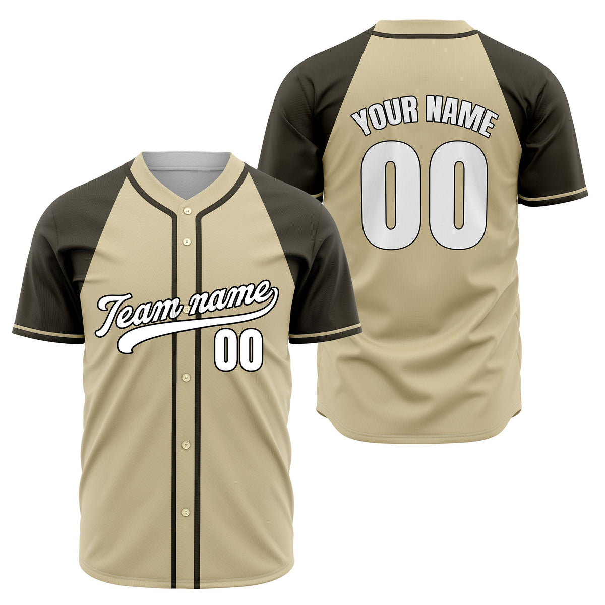 Custom Desert Blaze Aqua Raglan Style Baseball Sports Jersey Personalized Uniform with Name & Number