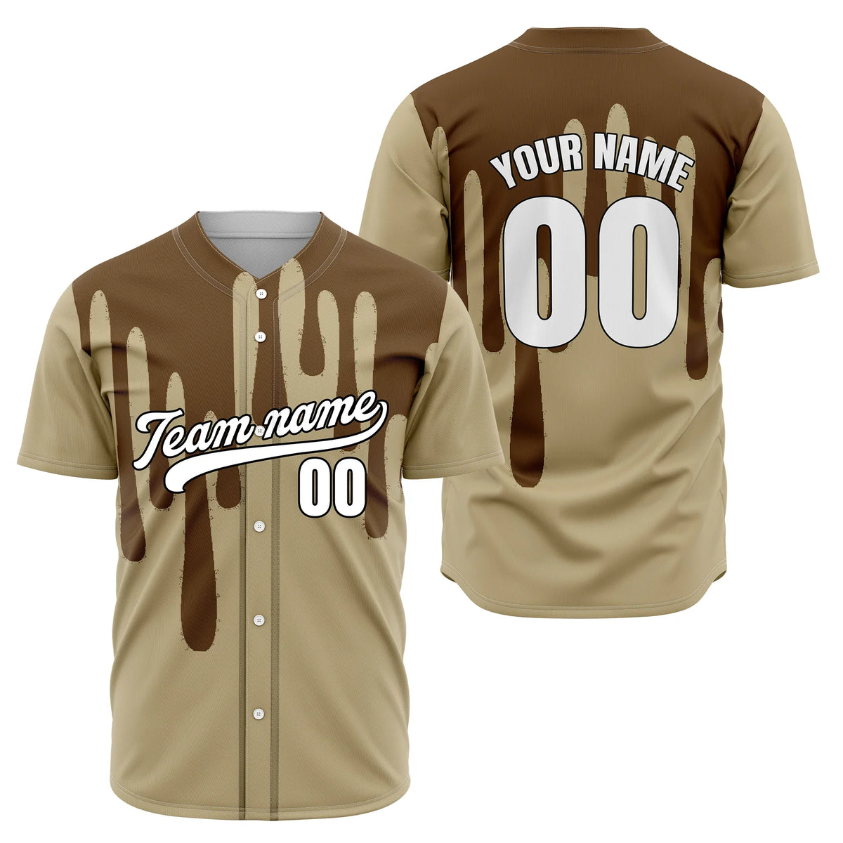 Custom Ink Drip Sports Jersey Personalized Uniform with Name &amp; Number