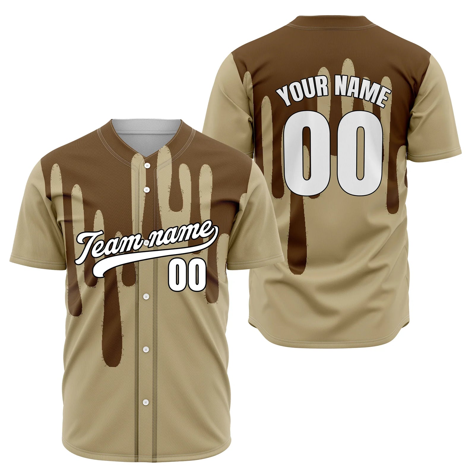 Custom Ink Drip Sports Jersey Personalized Uniform with Name & Number