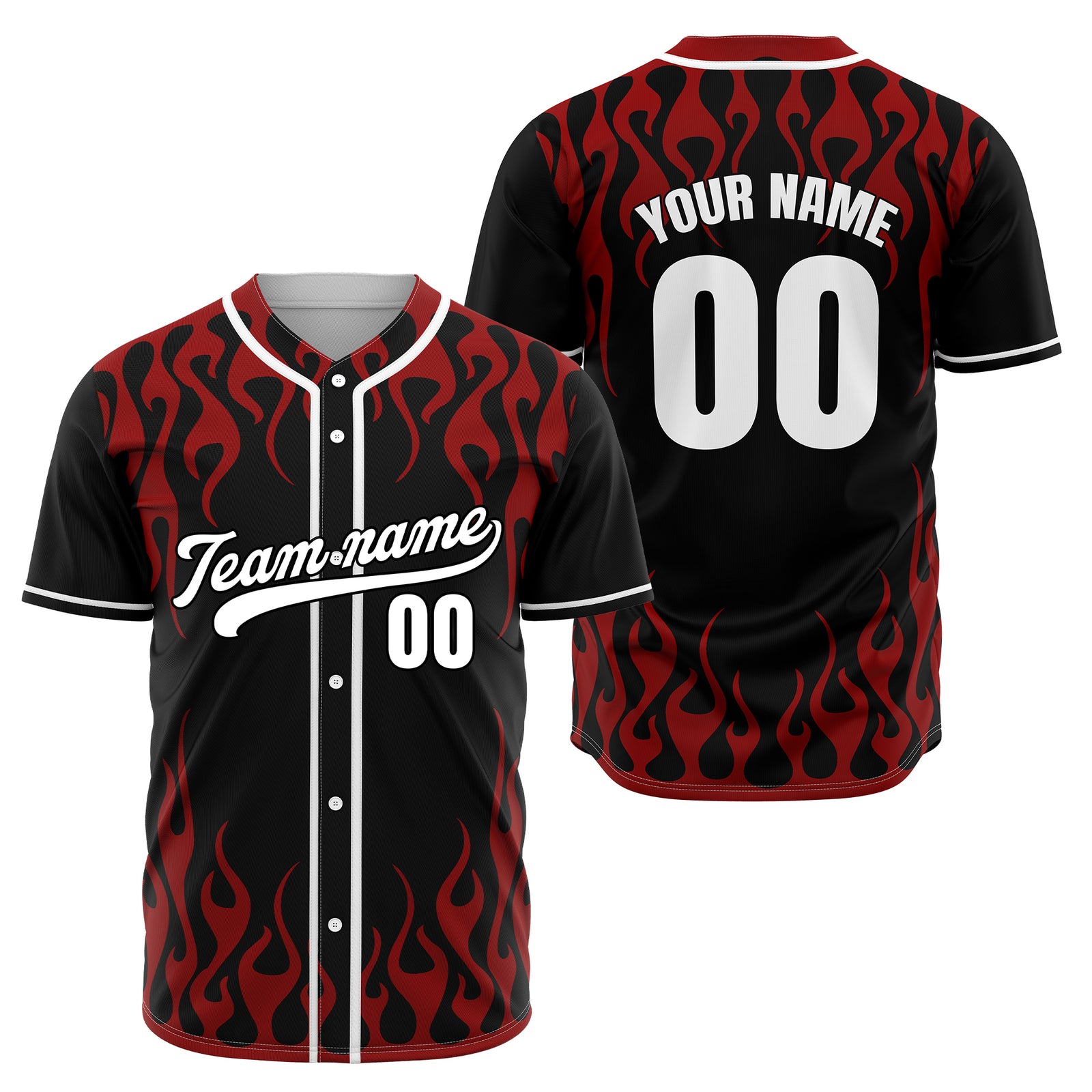 Custom Frostburn Black Baseball Sports Jersey Personalized Uniform with Name & Number