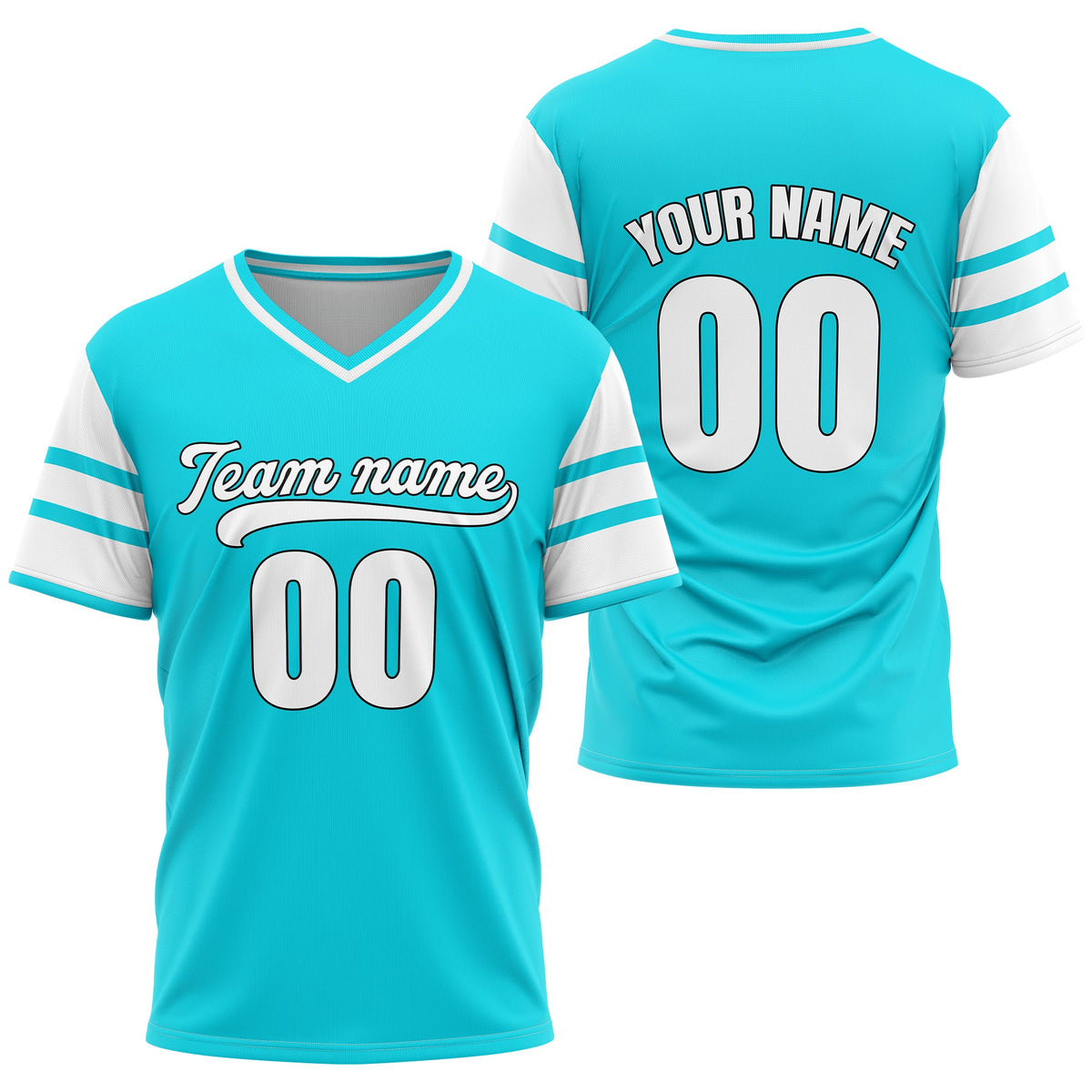Custom StormLine Aqua Pullover Baseball Sports Jersey Personalized Uniform with Name &amp; Number