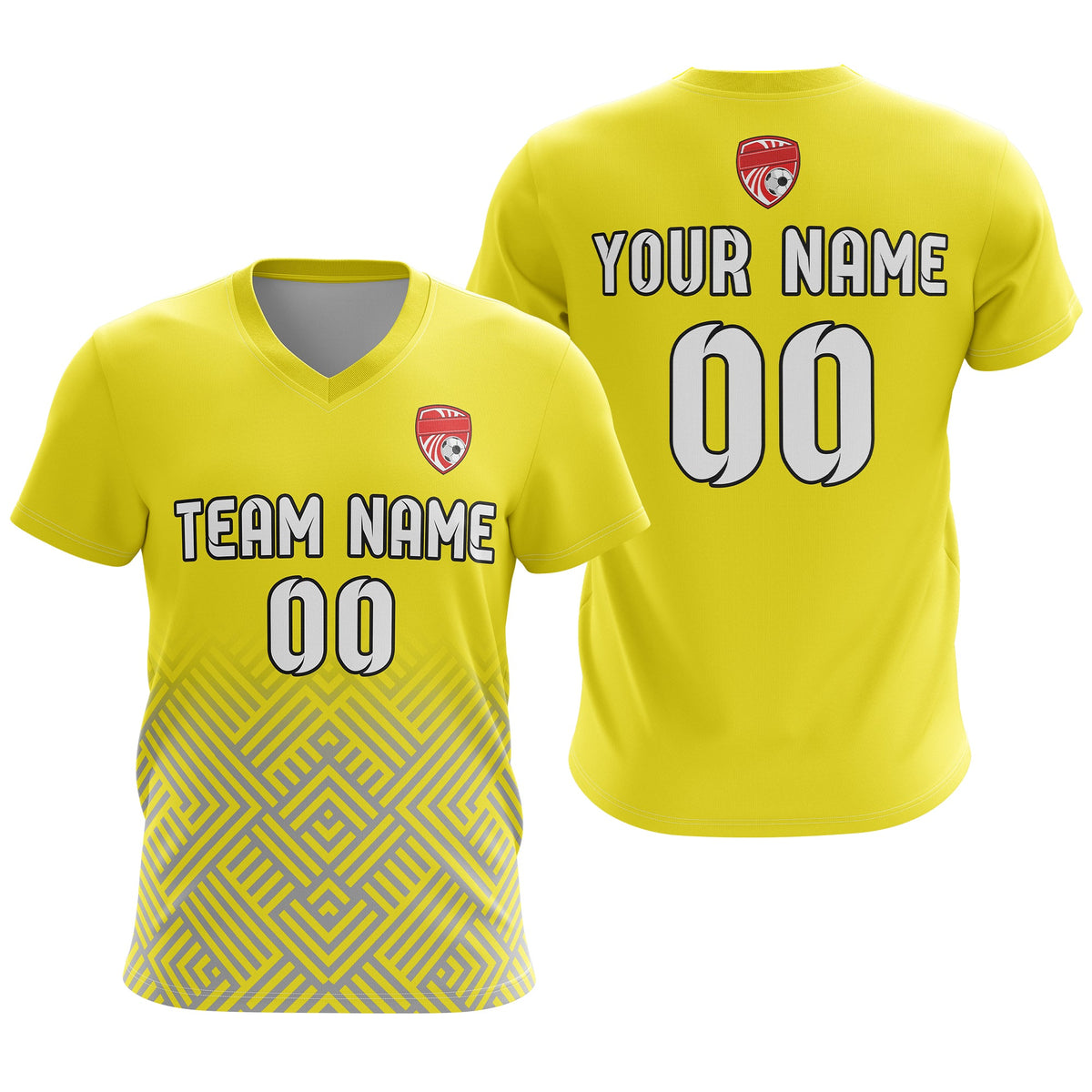 Custom Shadow Line V-Side Pattern D2 Soccer Sport Tops Jersey
