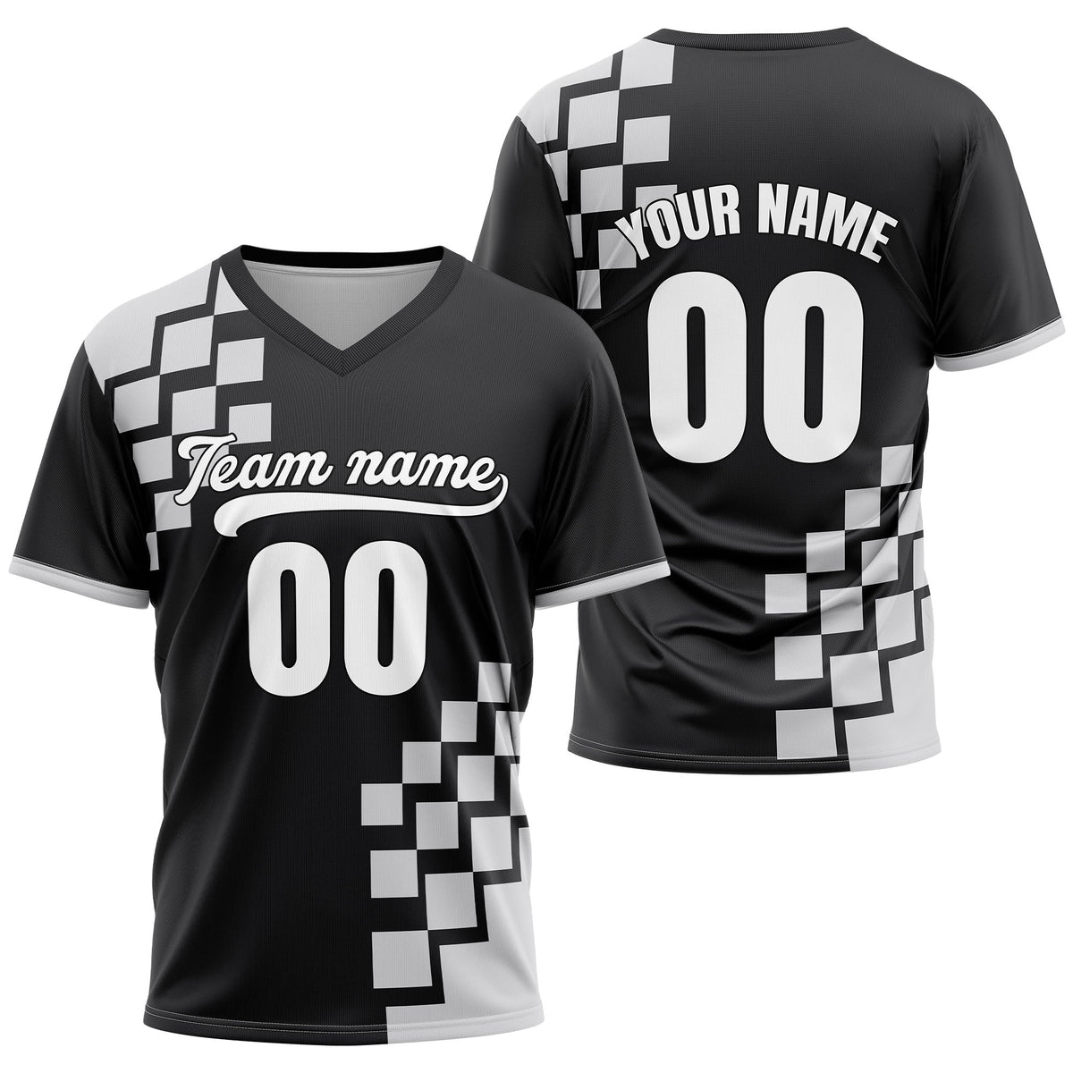 Custom Shadow Pixel Aqua Baseball Sports Jersey Personalized Uniform with Name & Number