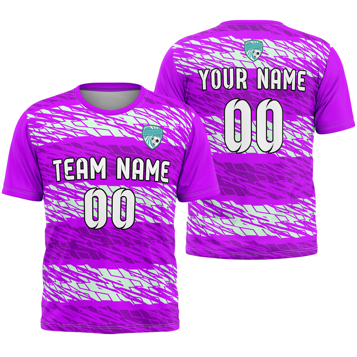 Custom Flare Strike R-Full Pattern Soccer Red Sport Tops Jersey