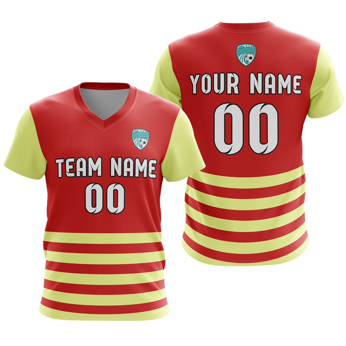 Custom Soccer BaseLine V-Neck Stripe D5 Sport Tops Jersey