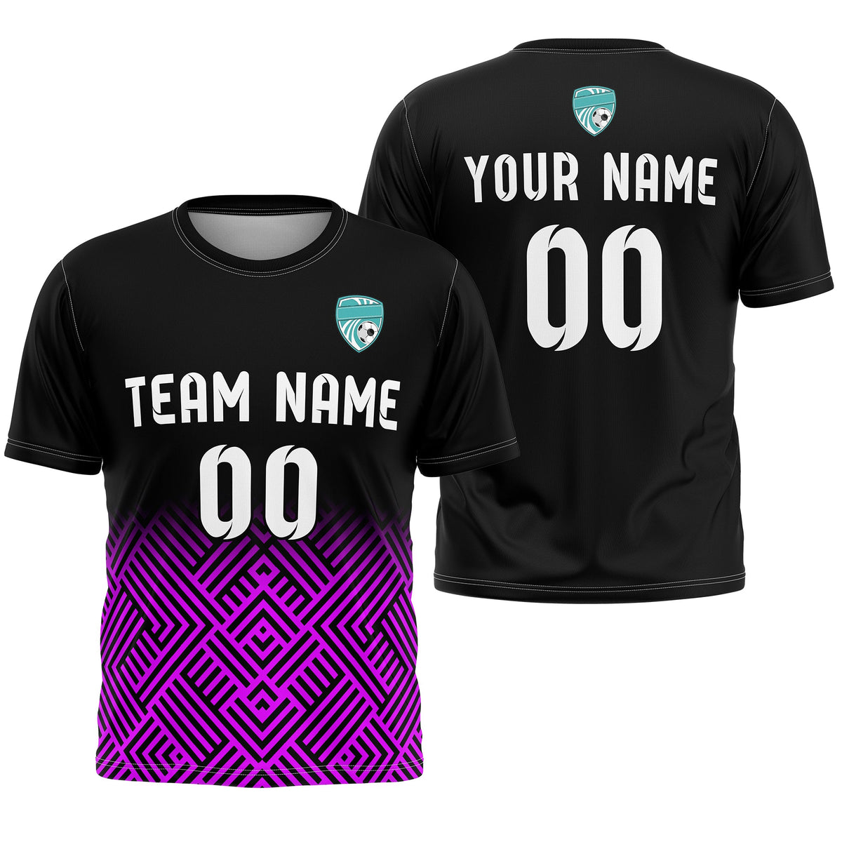 Custom Soccer  R Side Pattern D2 Shadow Line Sport Tops Jersey