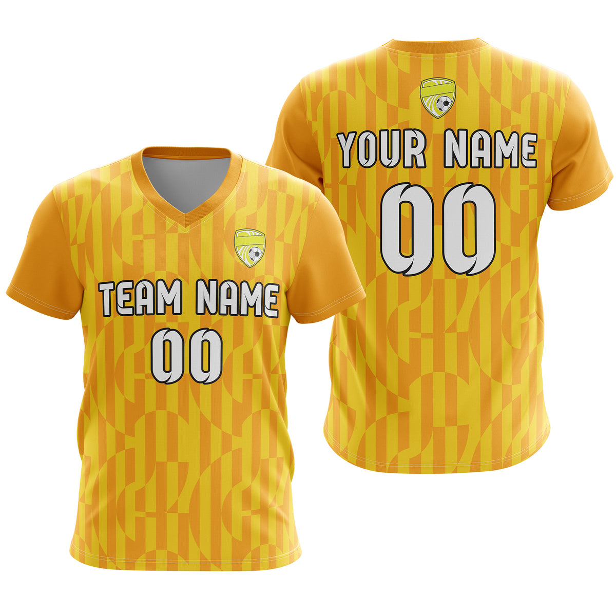 Custom Pulse Grid V-Full Pattern Purple Soccer sport Tops Jersey