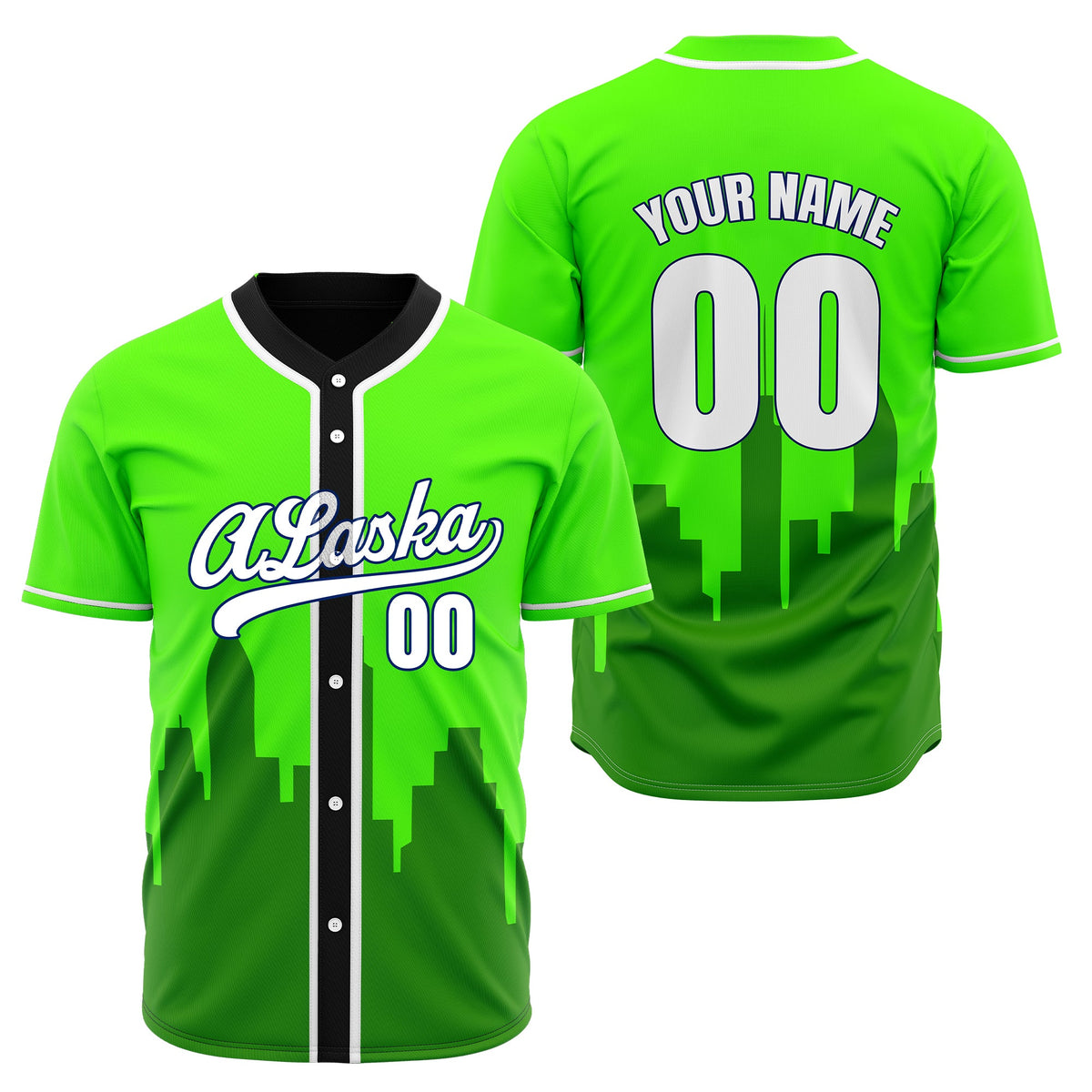 Custom City Horizon Aqua Baseball Sports Jersey Personalized Uniform with Name & Number