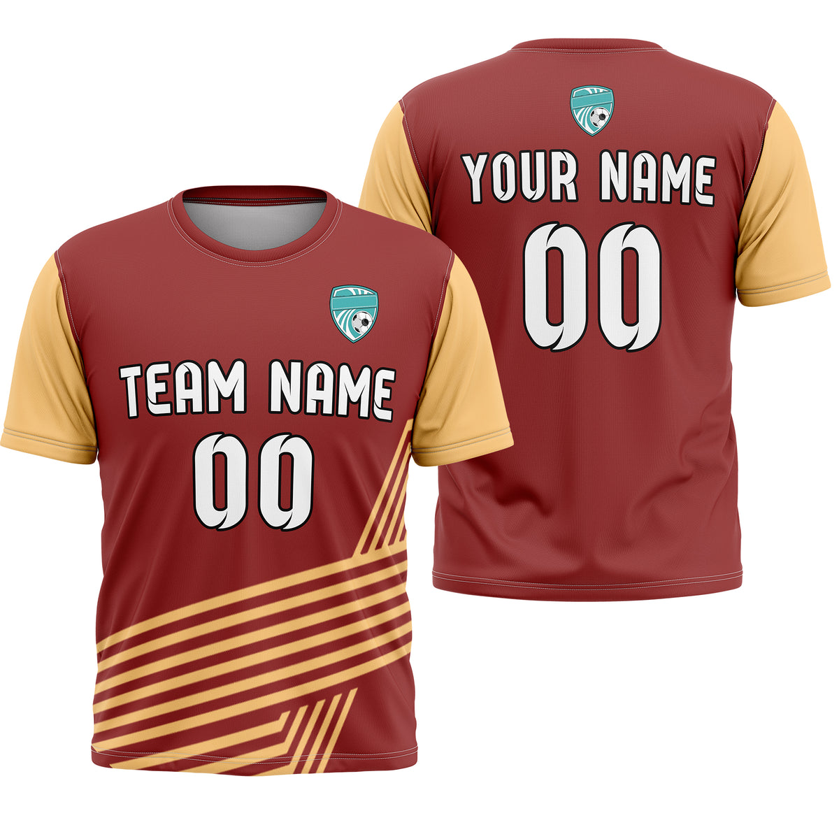Custom Rapid Line R Side Pattern Soccer Green sport Tops Jersey
