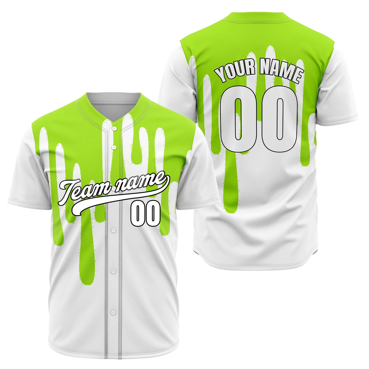 Custom Ink Drip Sports Jersey Personalized Uniform with Name & Number