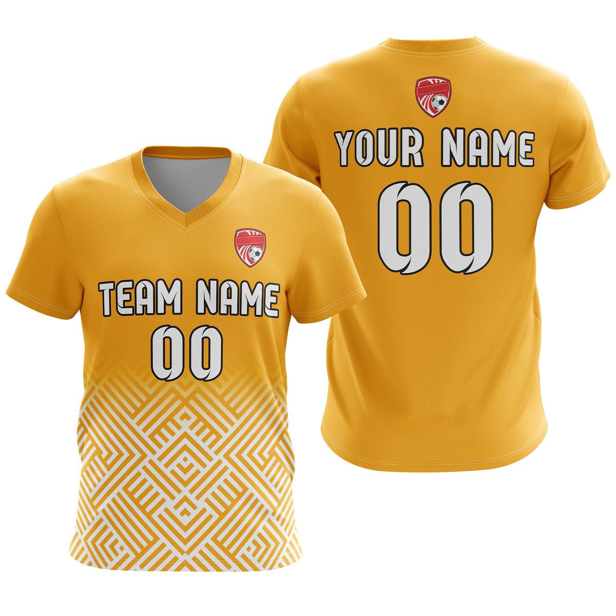 Custom Shadow Line V-Side Pattern D2 Soccer Sport Tops Jersey