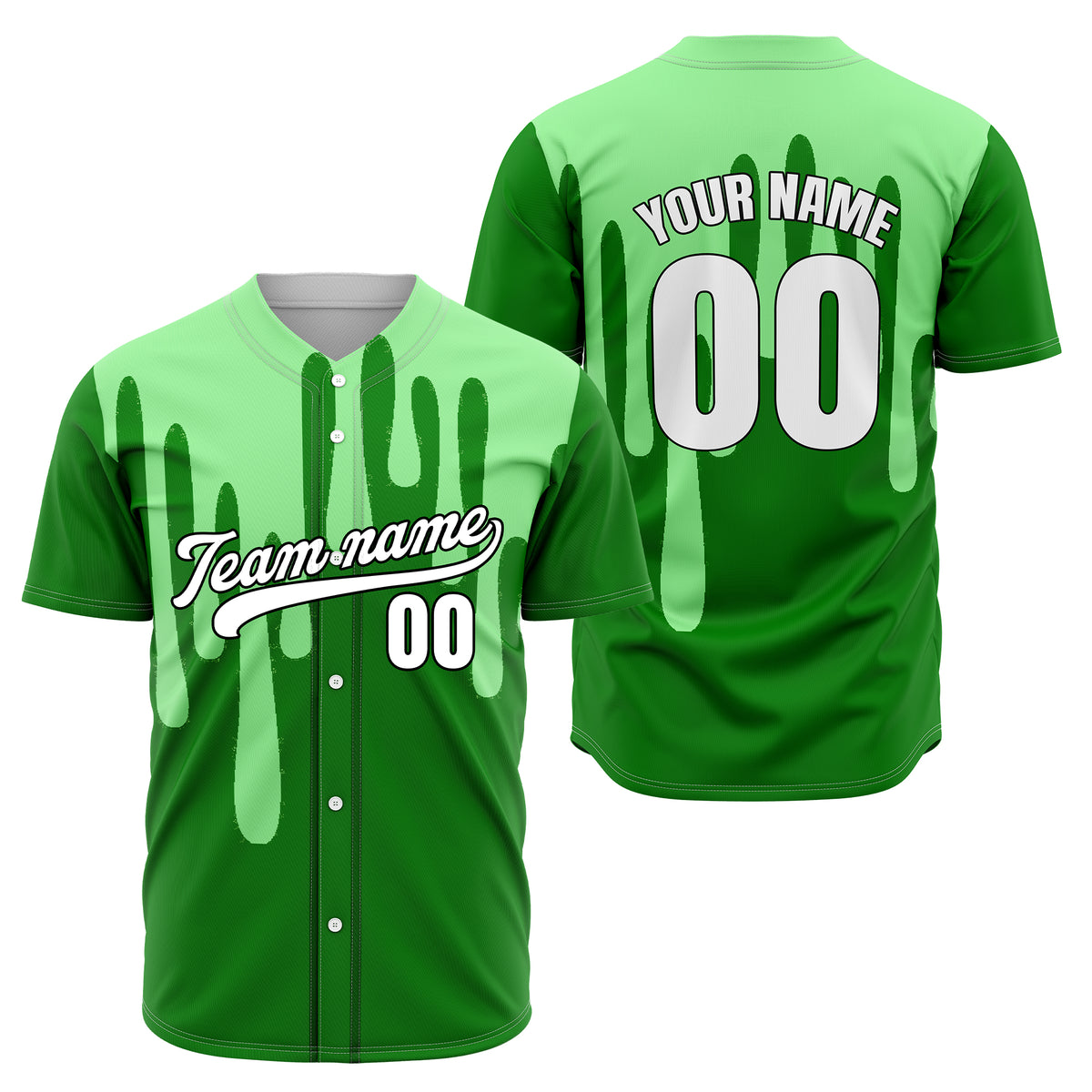 Custom Ink Drip Grey Sports Jersey Personalized Uniform with Name & Number