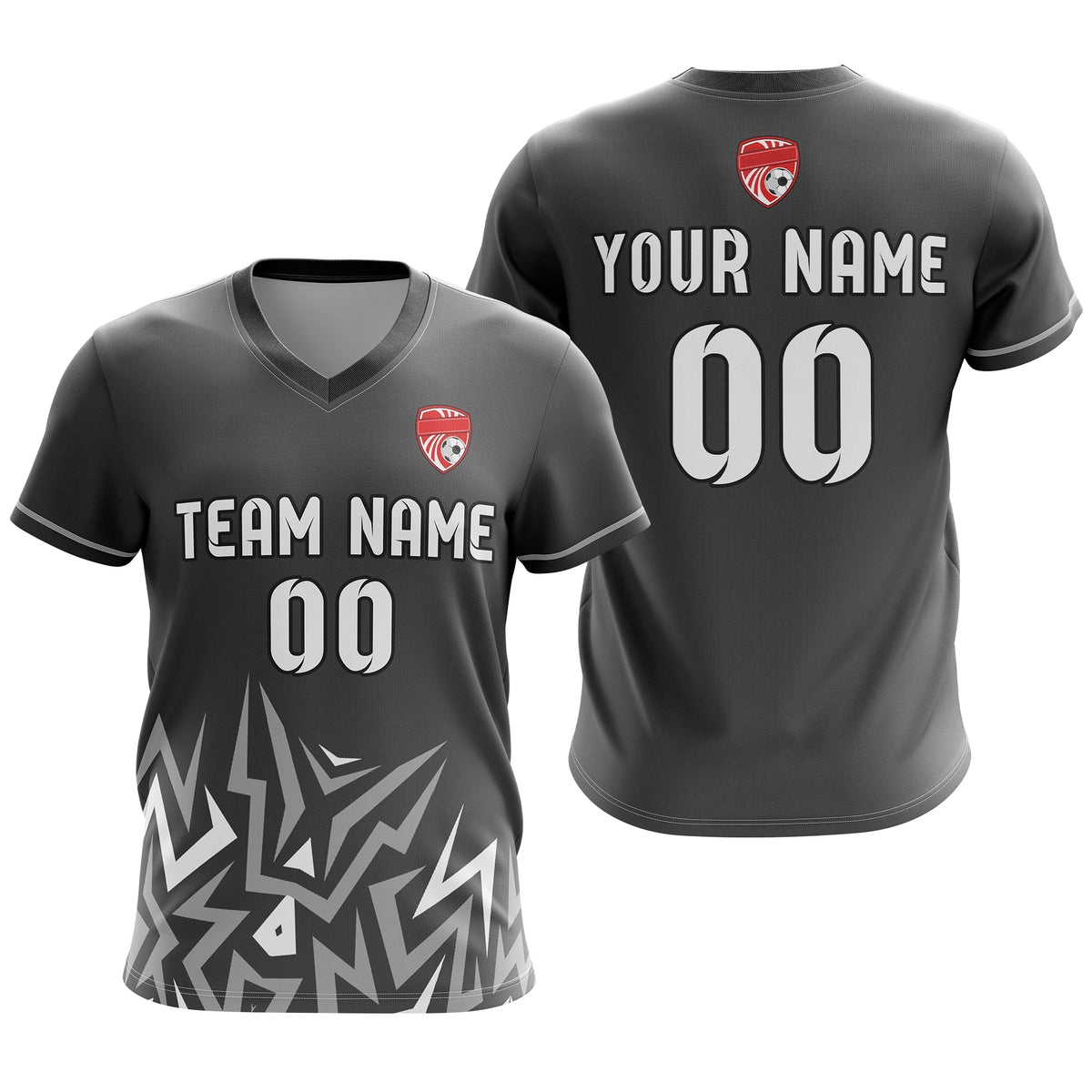 Custom Spark Strike V-Side Pattern Neon Green Soccer sport Tops Jersey