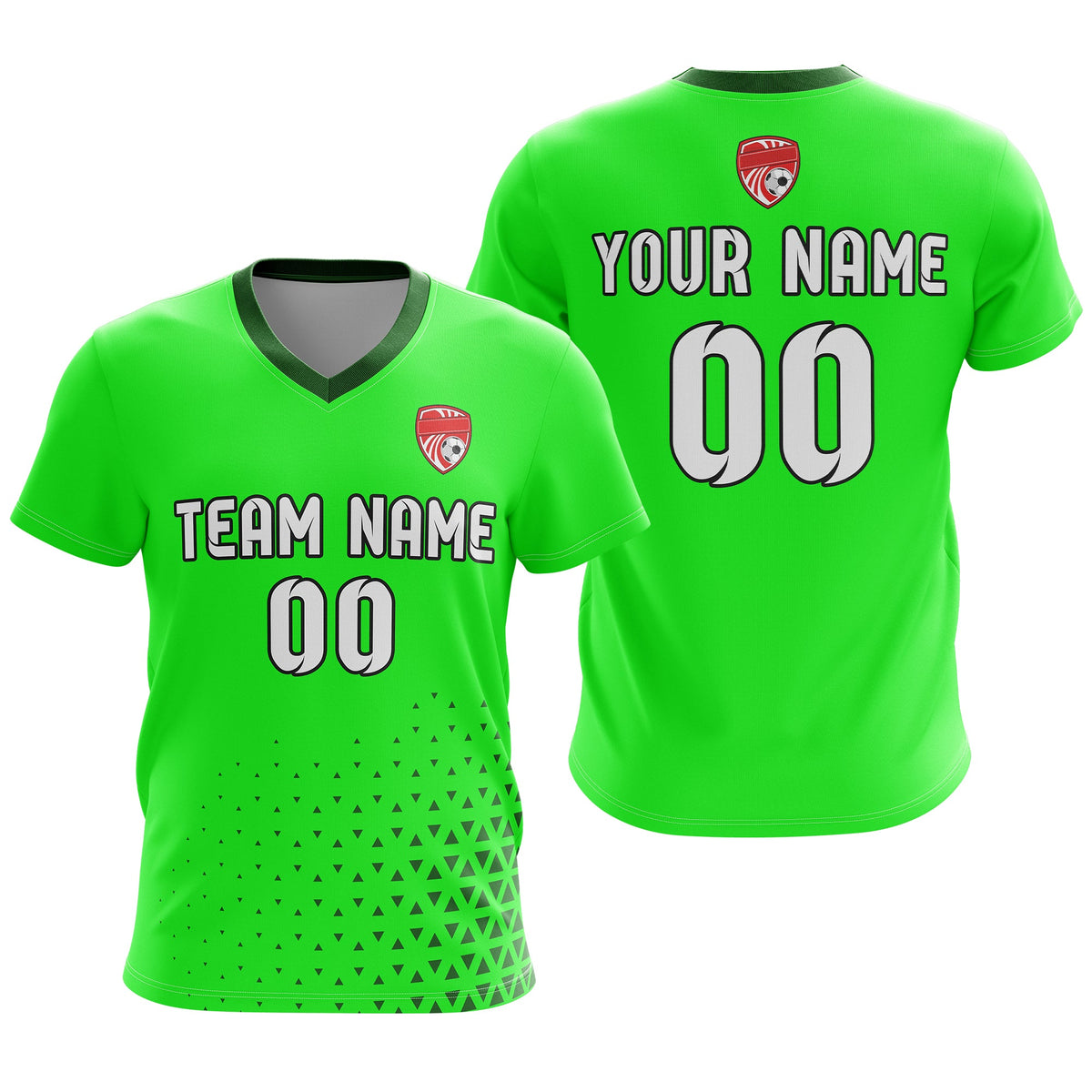 Custom Tri-Edge V-Side Pattern D3 Soccer Sport Tops Jersey