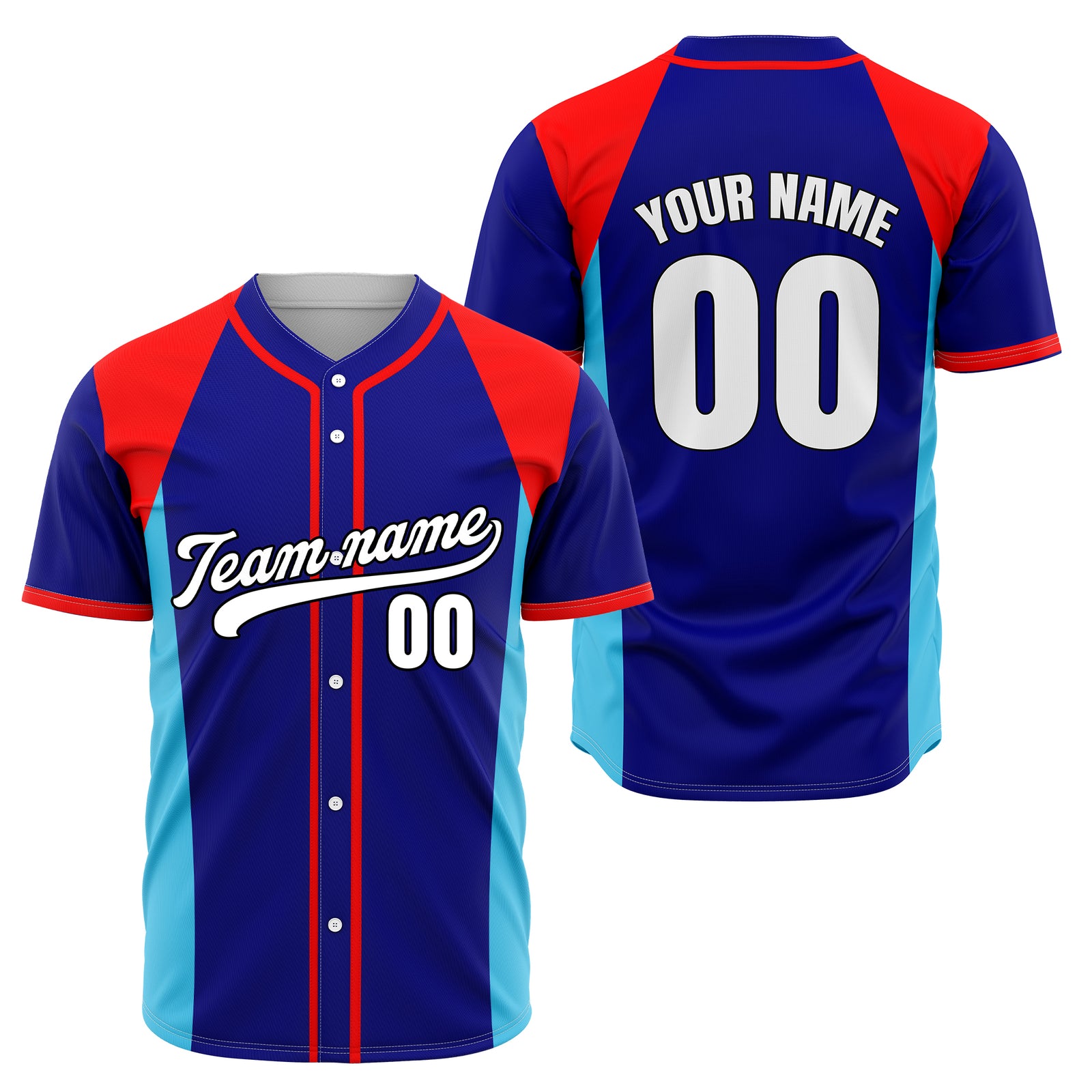 Custom Timeless Stripes Baseball Navy Sports Jersey Personalized Uniform with Name & Number