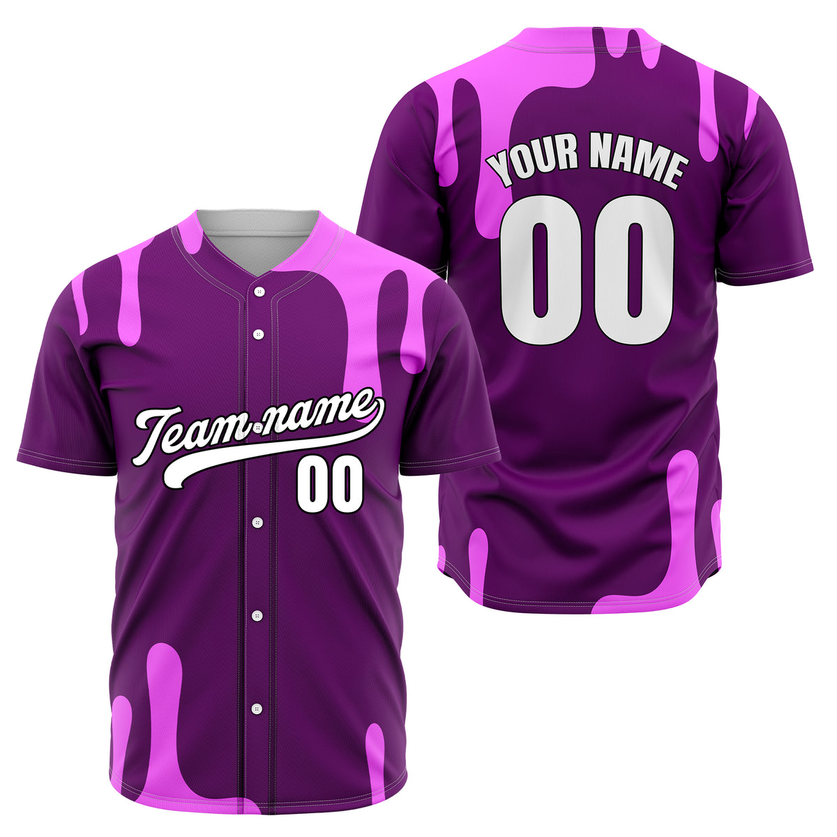 Custom Ink Dripline Grey Sports Jersey Personalized Uniform with Name & Number