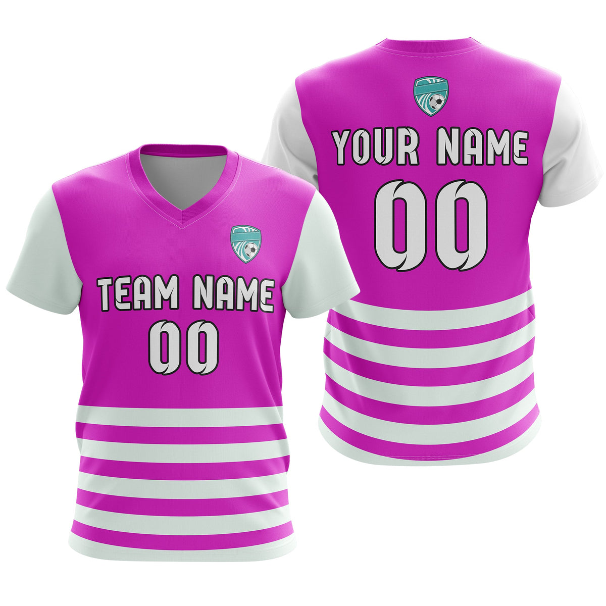 Custom Soccer BaseLine V-Neck Stripe D5 Sport Tops Jersey