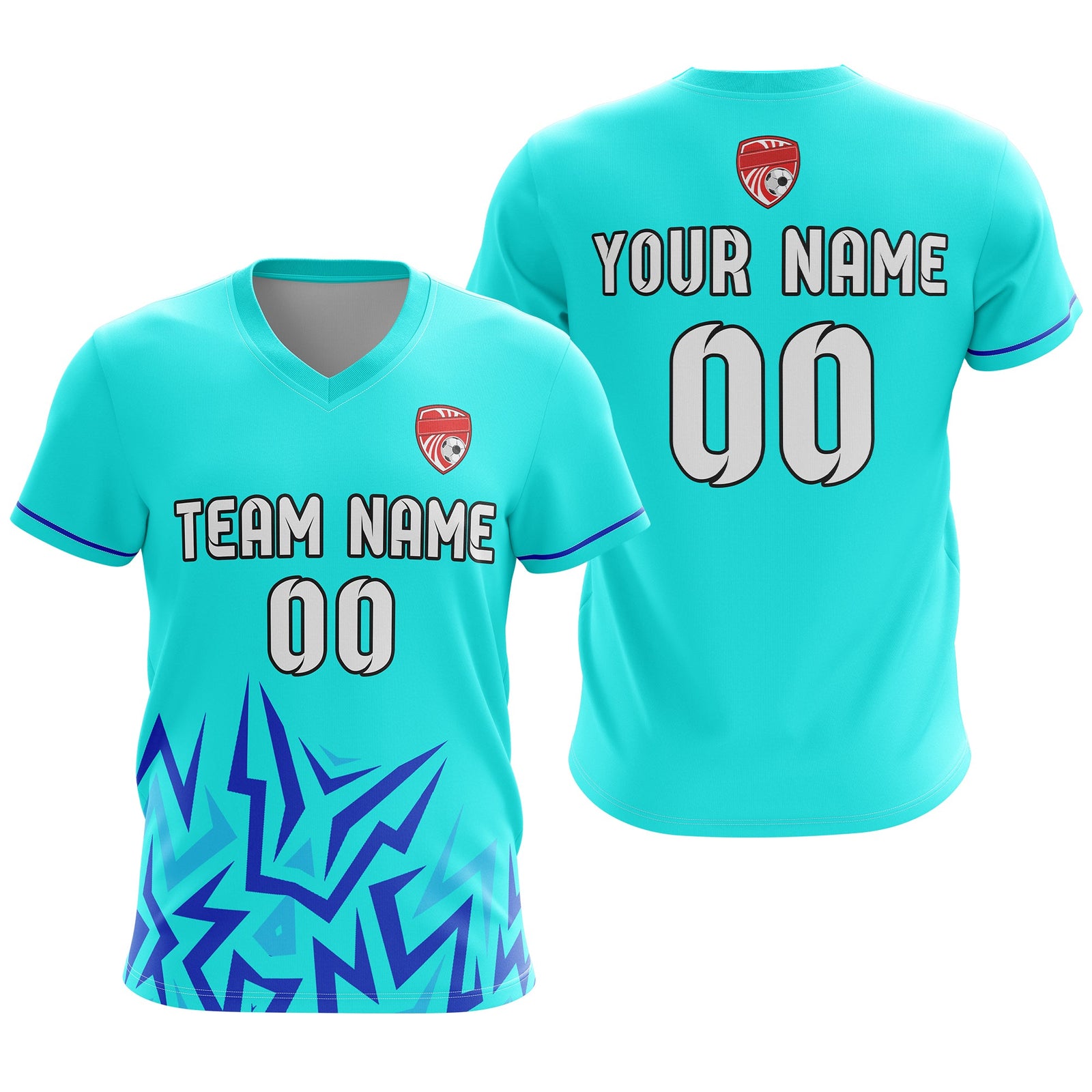 Custom Spark Strike V-Side Pattern D1 Soccer Sport Tops Jersey