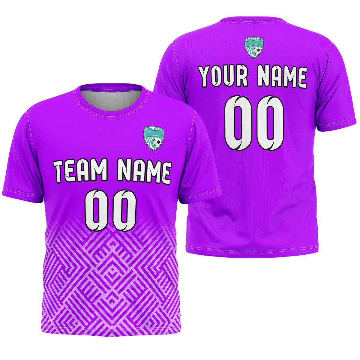 Custom Shadow Line R Side Pattern Soccer Red Sport Tops Jersey