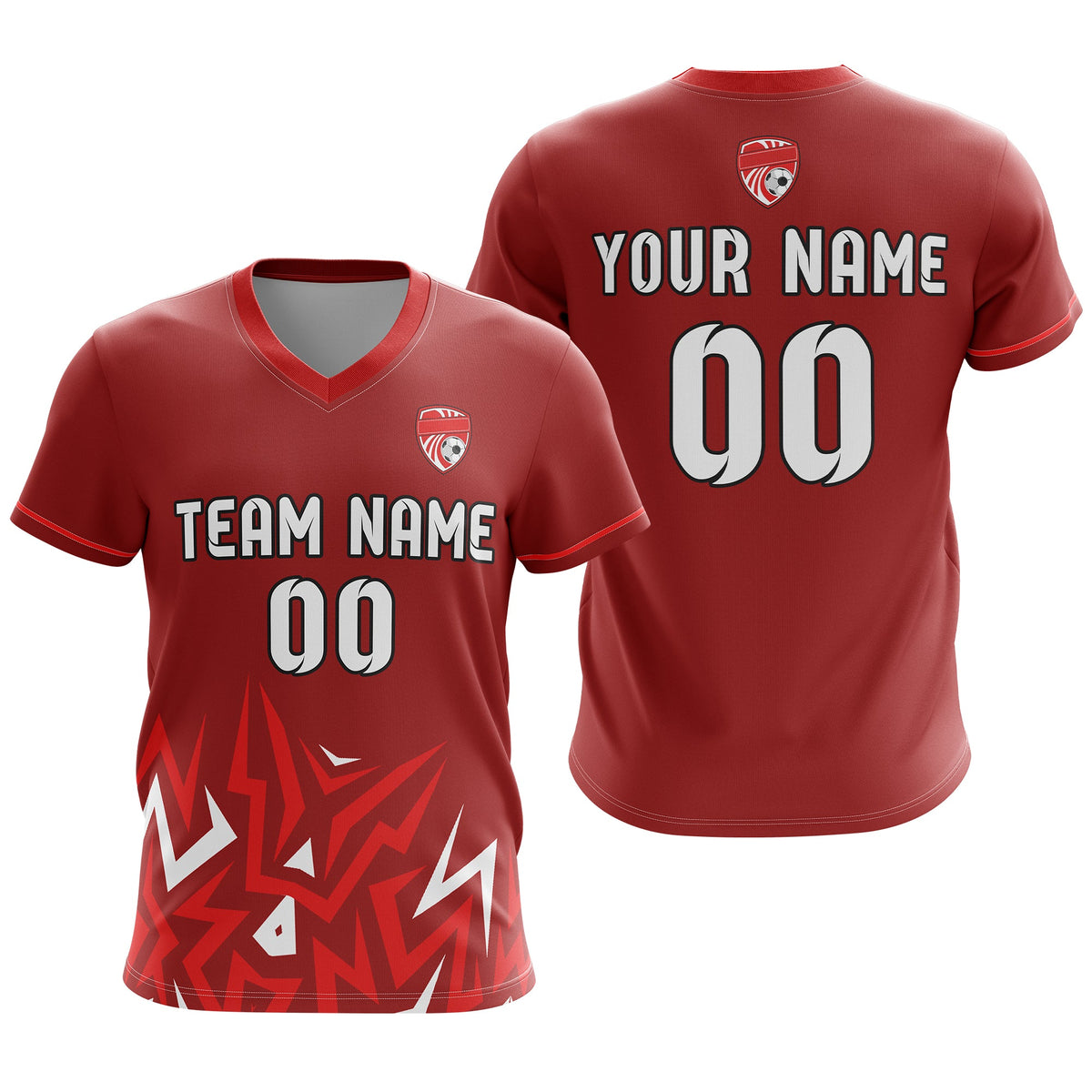 Custom Spark Strike V-Side Pattern D1 Soccer Sport Tops Jersey