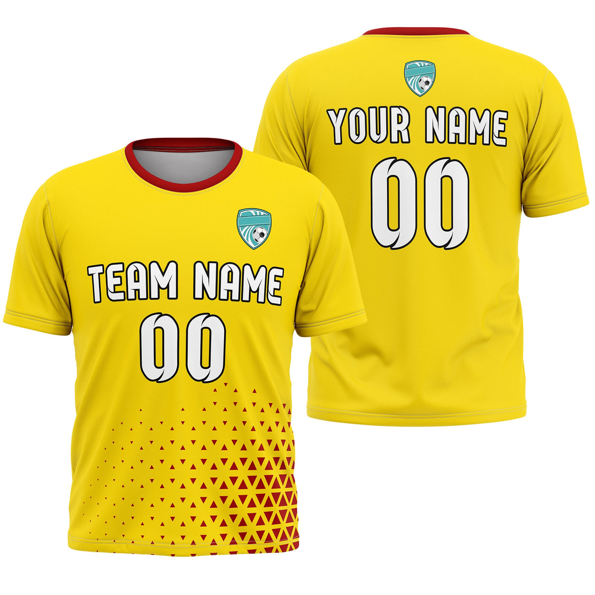 Custom Soccer R Side Pattern D3 Tri-Edge Sports Tops Jersey