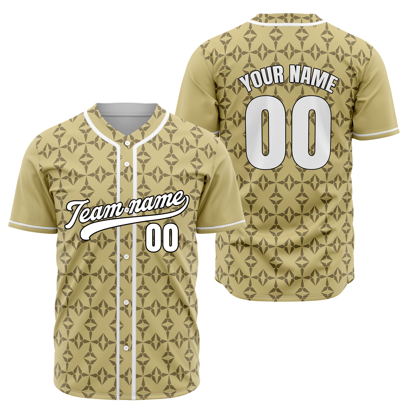 Custom Rhombic Grey Baseball Sports Jersey Personalized Uniform with Name & Number