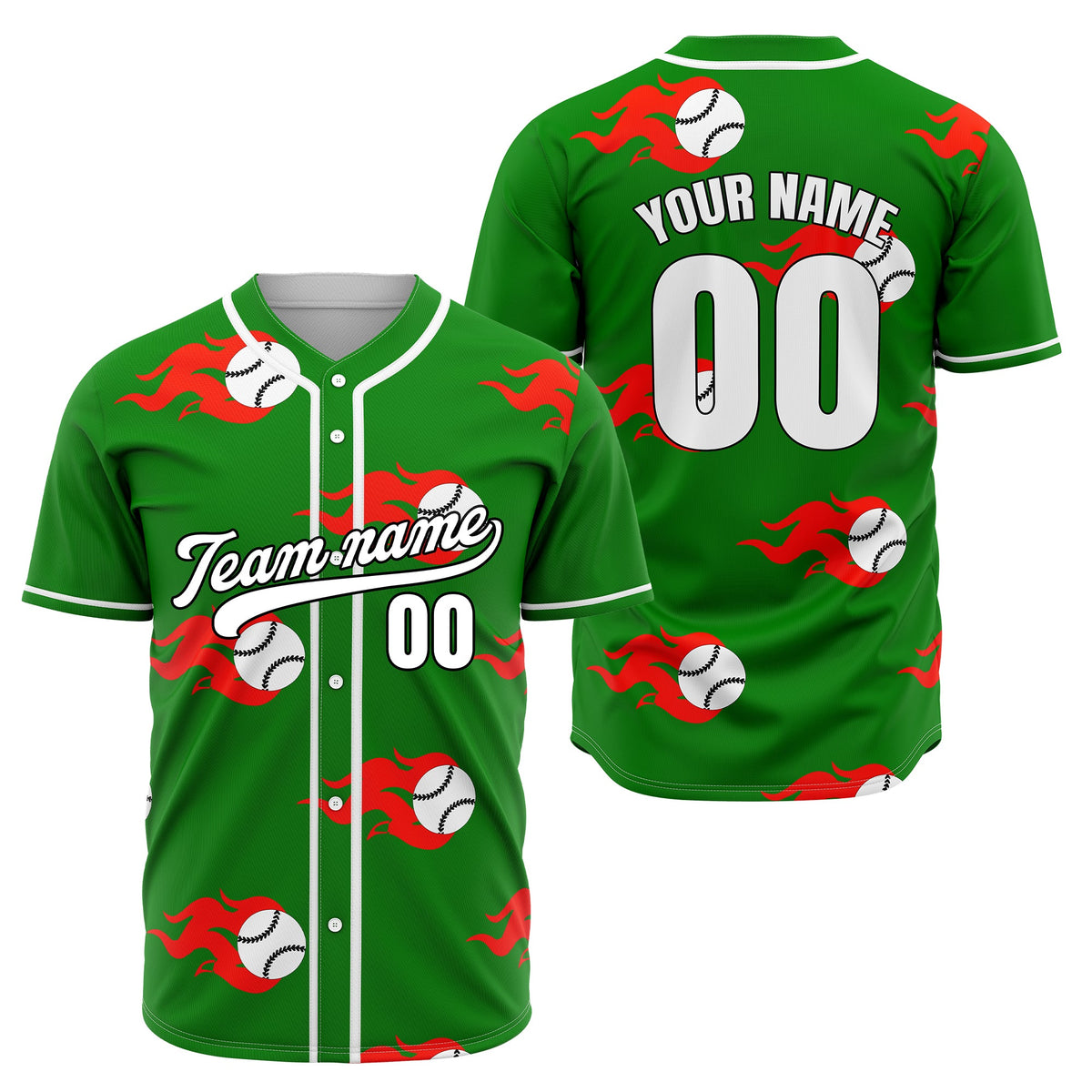 Custom Fireballers Aqua Baseball Sports Jersey Personalized Uniform with Name & Number