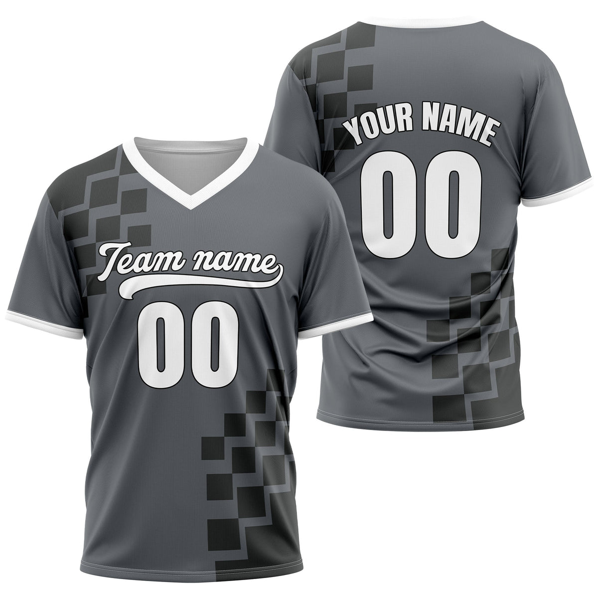 Custom Shadow Pixel Aqua Baseball Sports Jersey Personalized Uniform with Name & Number