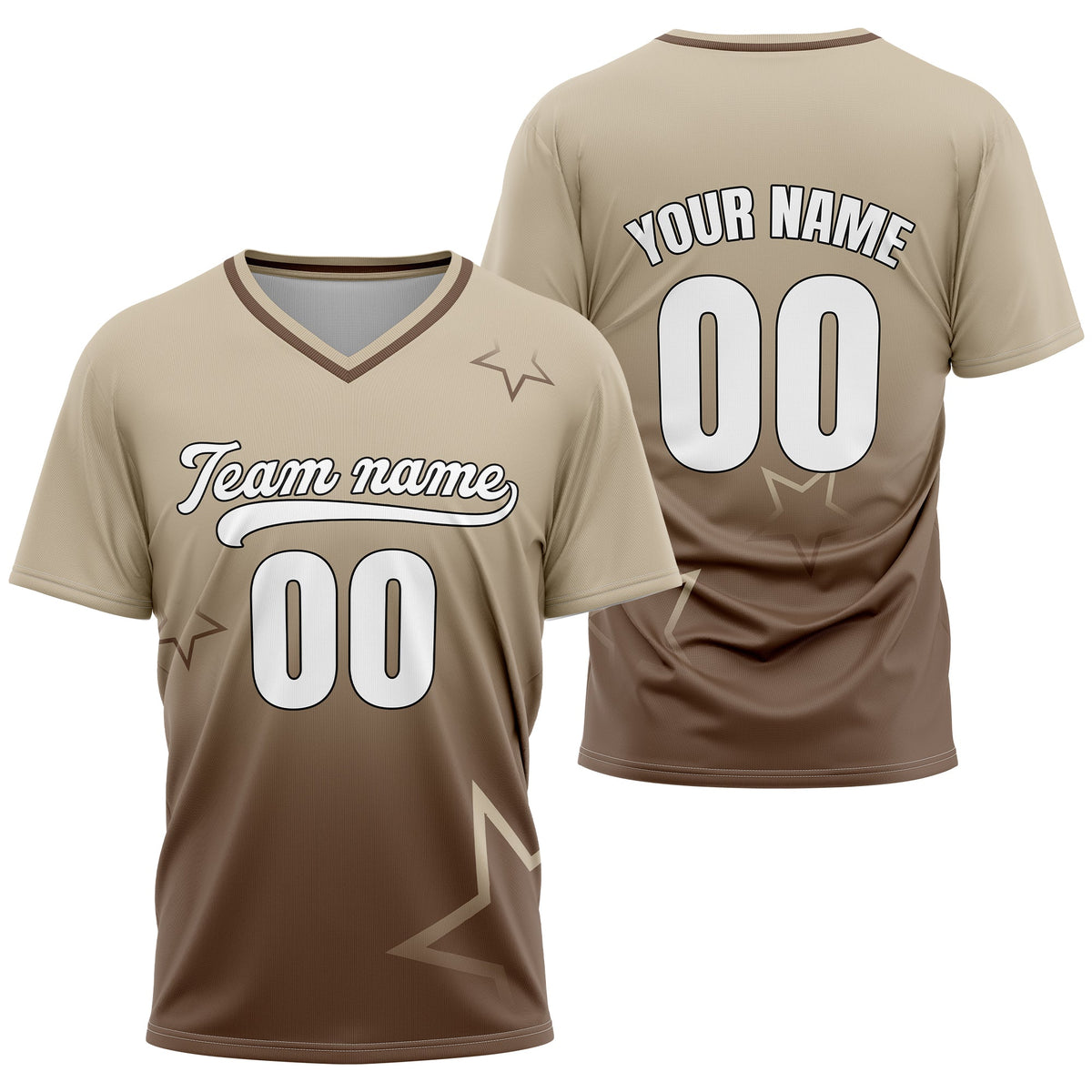 Custom Star Gradient Baseball Aqua Sports Jersey Personalized Uniform with Name & Number