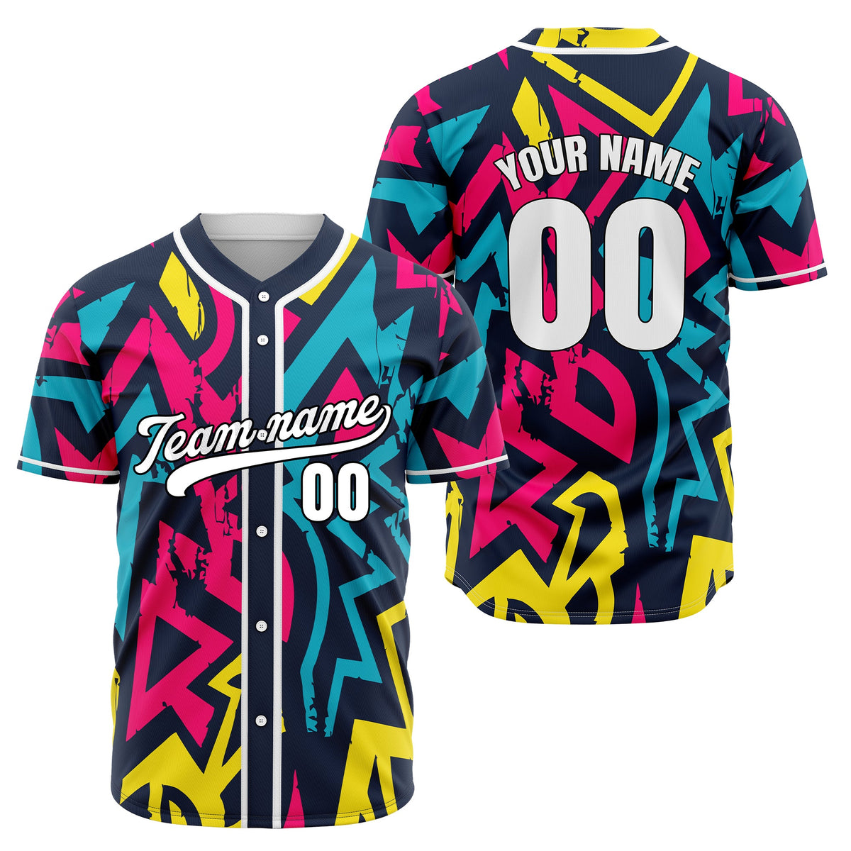 Custom Splash Aqua Baseball Sports Jersey Personalized Uniform with Name & Number