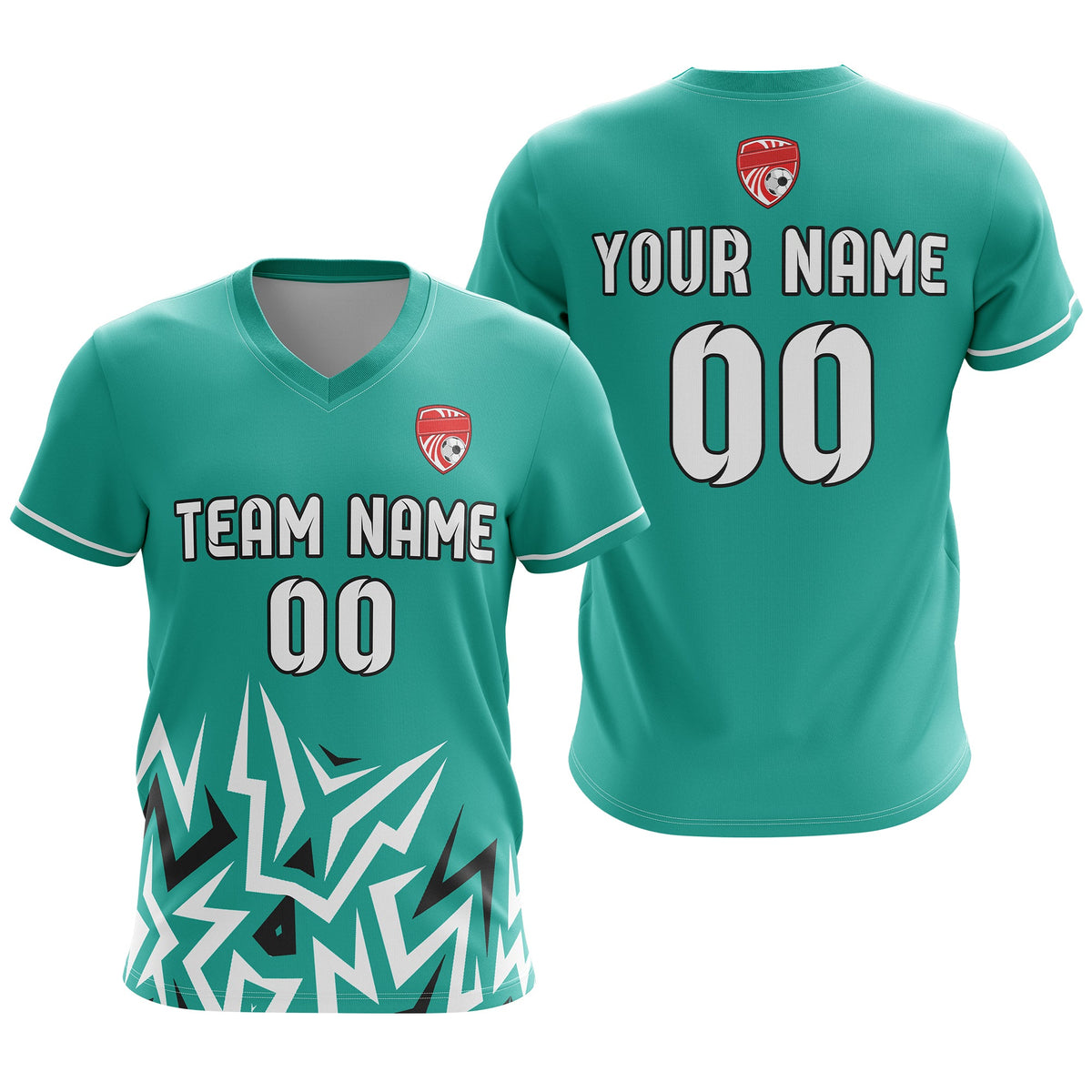 Custom Spark Strike V-Side Pattern D1 Soccer Sport Tops Jersey