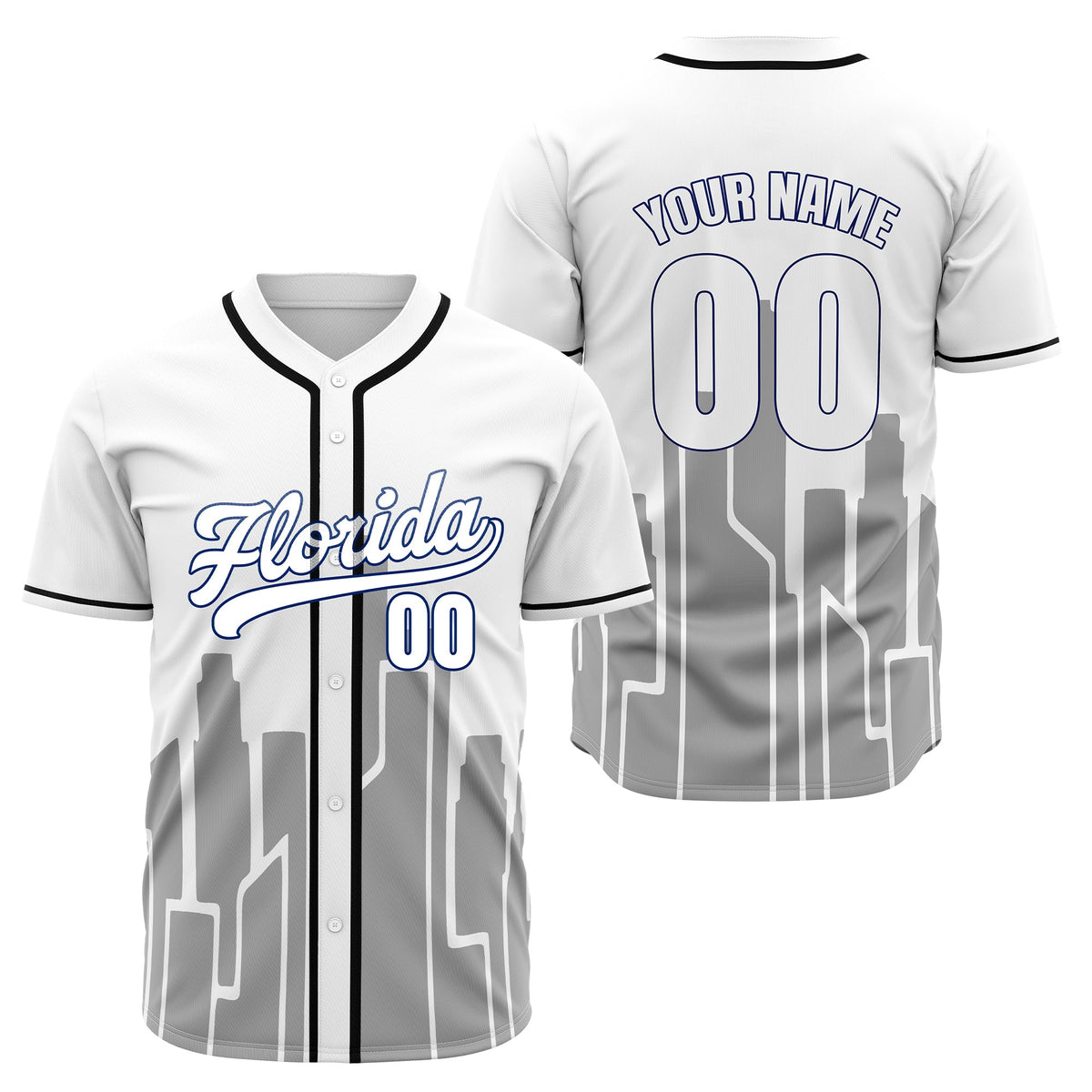 Custom City Flux Aqua Baseball Sports Jersey Personalized Uniform with Name & Number